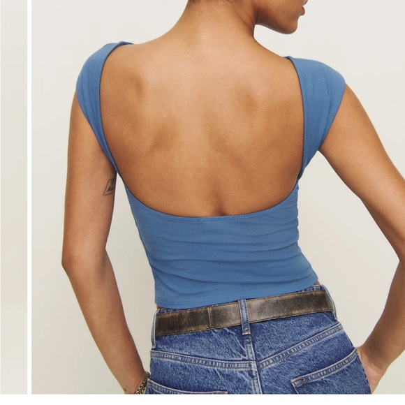 NWT • Reformation Darra Knit top in Starry - large - Picture 5 of 8